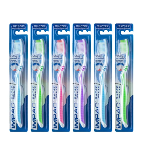 oral-care-0505 อิมแพค แปรงสีฟันซูเปอร์ดีลักซ์ x 6