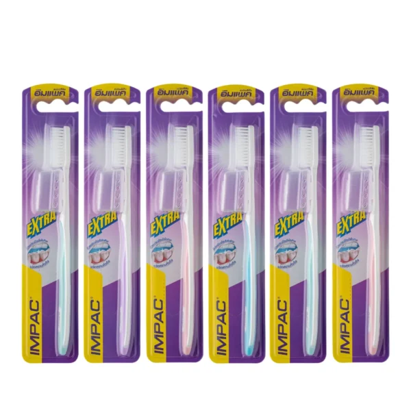 oral-care-0507 อิมแพค แปรงสีฟันเอ็กซ์ตร้า x 6