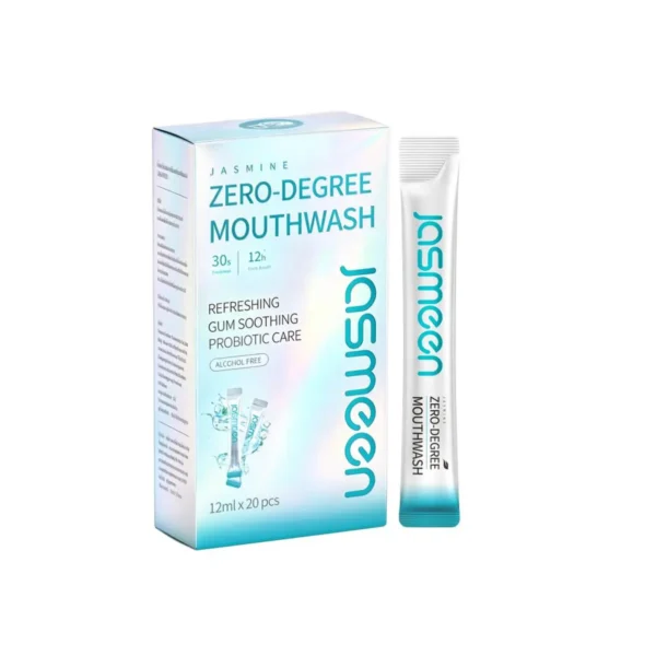 JASMEEN น้ํายาบ้วนปากมะลิ สูตรเย็นสดชื่น (12ml x 20 ซอง/กล่อง)