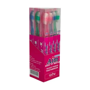 [ยกโหล] แปรงสีฟัน เอม ออริจิเนิล มีเดียม ขนปานกลาง 12ด้าม