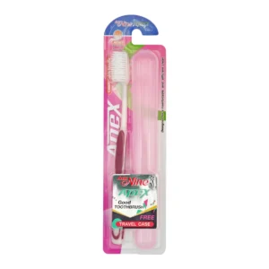 oral-care-0562 แปรงสีฟัน แอมนาย เอเพค มีเดียม + กล่องเดินทาง ขนแปรงปานกลาง แดง