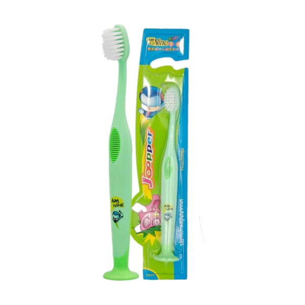oral-care-0570 แปรงสีฟัน แอมนาย จู็ปเปอร์ 3-6 ปี / เพิ่ม 5บาท ได้รับกล่องใส่แปรงลายหมีน่ารัก สีเขียว,ไม่เพิ่ม