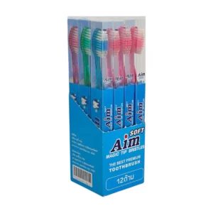 [ยกโหล] แปรงสีฟัน เอม ออริจิเนิล / [Dozen] Aim Original Toothbrush นุ่ม ยกโหล