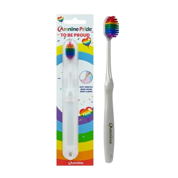 แปรงสีฟัน แอมนาย ไพรด์ ขนแปรงนุ่มพิเศษ และ ปานกลาง Amnine Pride Toothbrush Super Soft / Medium Bristles ปานกลาง