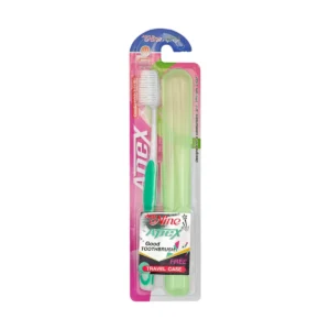 oral-care-0584 แปรงสีฟัน แอมนาย เอเพค มีเดียม + กล่องเดินทาง ขนแปรงปานกลาง เขียว