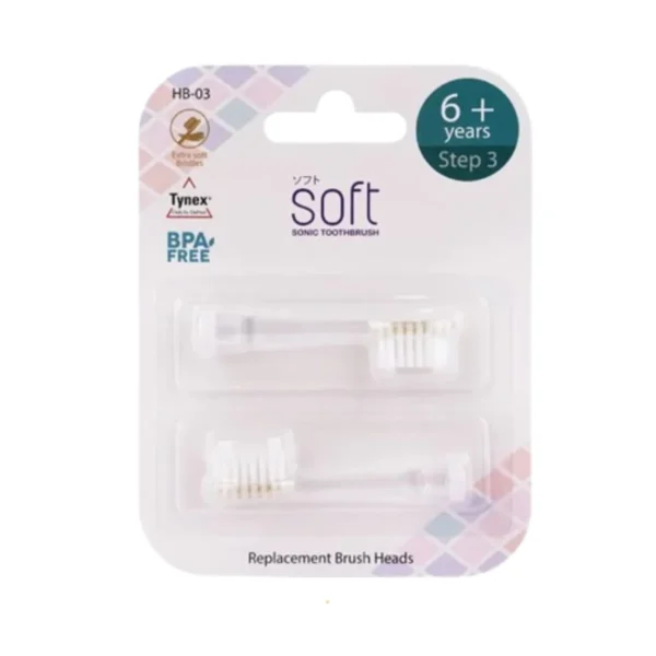 oral-care-0597 หัวแปรงสีฟันสําหรับแปรงสีฟัน SOFT ขนาด 6 ขวบขึ้นไป Step 3