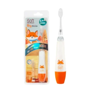 oral-care-0611 แปรงสีฟันเด็ก แปรงสีฟันไฟฟ้าระบบโซนิค SOFT รุ่น Big Smile สําหรับเด็ก 6ขวบขึ้นไป Fox