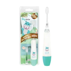 oral-care-0612 แปรงสีฟันเด็ก แปรงสีฟันไฟฟ้าระบบโซนิค SOFT รุ่น Big Smile สําหรับเด็ก 6ขวบขึ้นไป Hippo