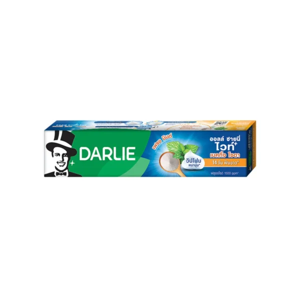 oral-care-0640 ดาร์ลี่ ยาสีฟัน ออลล์ ชายนี่ ไวท์ เบคกิ้ง โซดา - เฟรช มินต์ 140 กรัม