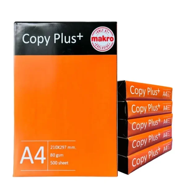 ก๊อปปี้ พลัส กระดาษถ่ายเอกสาร A4 80 แกรม 500 แผ่น x 5