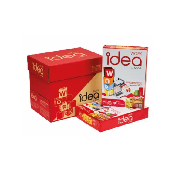Idea Work กระดาษถ่ายเอกสาร 80 แกรม A4 จํานวน 20 ลัง