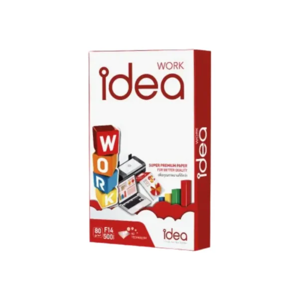 Idea Work กระดาษถ่ายเอกสาร 80 แกรม F14 บรรจุ 1 รีม