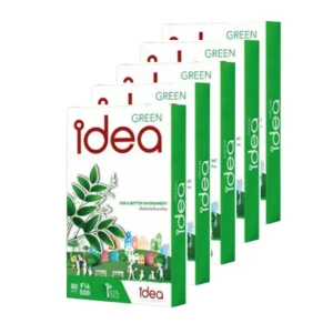paper-products-085 Idea Green กระดาษถ่ายเอกสาร 80 แกรม F14 บรรจุ 5 รีม