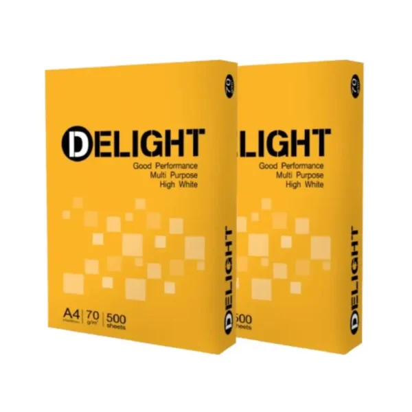 Delight กระดาษถ่ายเอกสาร 70 แกรม A4 บรรจุ 2 รีม
