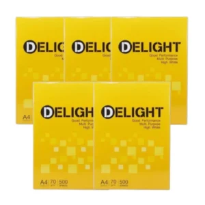 paper-products-093 Delight รุ่น Box กระดาษถ่ายเอกสาร 70 แกรม A4 บรรจุ 5 รีม