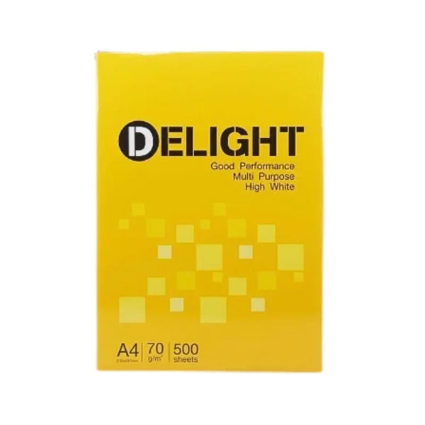 Delight กระดาษถ่ายเอกสาร 70 แกรม A4 บรรจุ 1 รีม