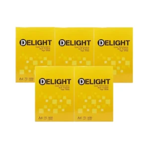 Delight กระดาษถ่ายเอกสาร 70 แกรม A4 บรรจุ 5 รีม