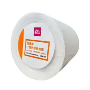 paper-products-184 สติ๊กเกอร์บาร์โค้ด กระดาษความร้อน DELI (Thermal Label Paper) 100x150mm