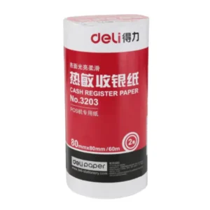 paper-products-187 กระดาษใบเสร็จ DELI (Thermal Receipt Paper Roll) 80x80mm