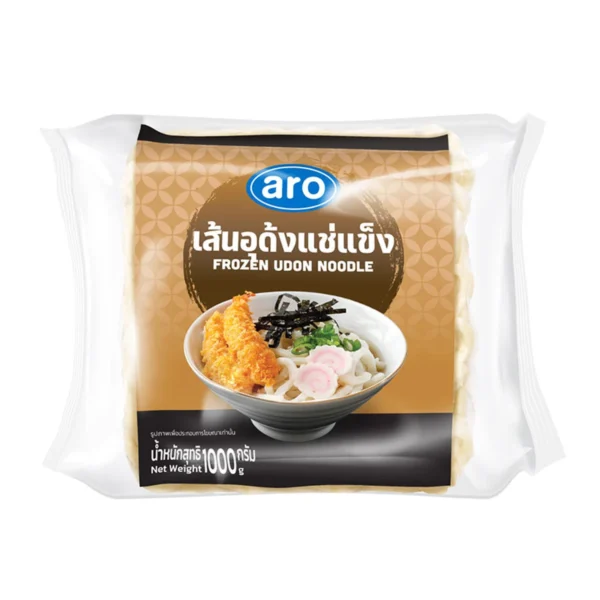 pasta-noodles-0039 เอโร่ เส้นอุด้งแช่แข็ง 1 กก. (5 ชิ้น/แพ็ค)