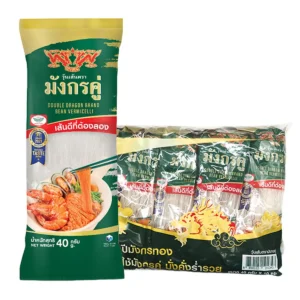 pasta-noodles-0048 มังกรคู่ วุ้นเส้น เกรดA 40 ก. x 10