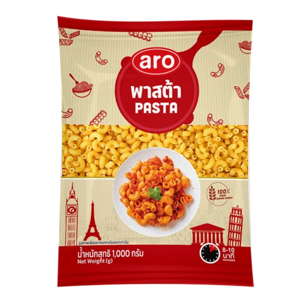 pasta-noodles-0055 เอโร่ พาสต้าข้องอ 1 กก.