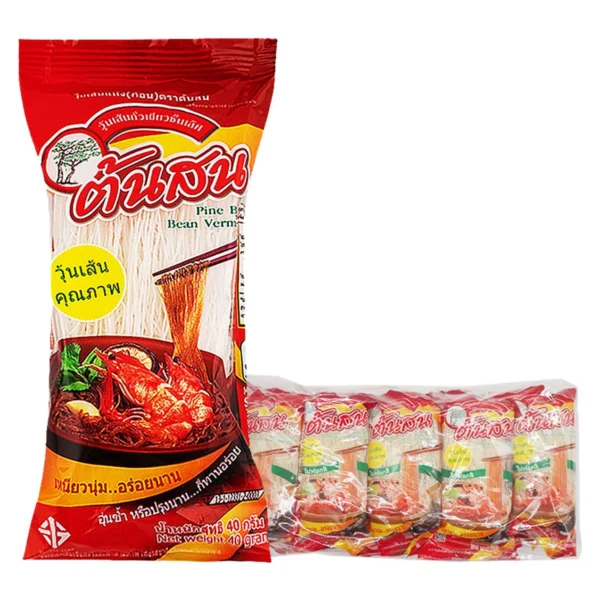 pasta-noodles-0089 ต้นสน วุ้นเส้นไม่ฟอกสี 40 ก. x 10