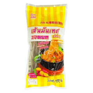 pasta-noodles-0119 กวงโย่ว เส้นมันหวาน สีเหลือง 400 ก.