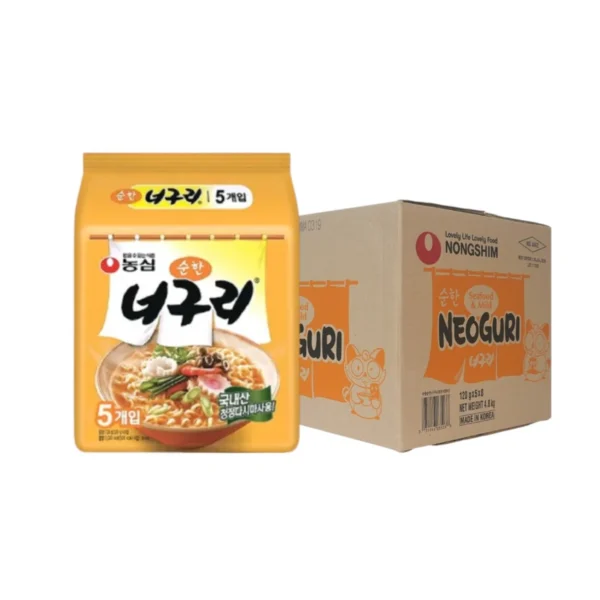 [ขายยกลัง] Nongshim Neoguri Udon Mild Seafood นอกูรีซีฟู้ด แอนด์ไมลด์รามยอน (บะหมี่กึ่งสําเร็จรูปรสอาหารทะเล) 1 ลังมี 40 ซอง