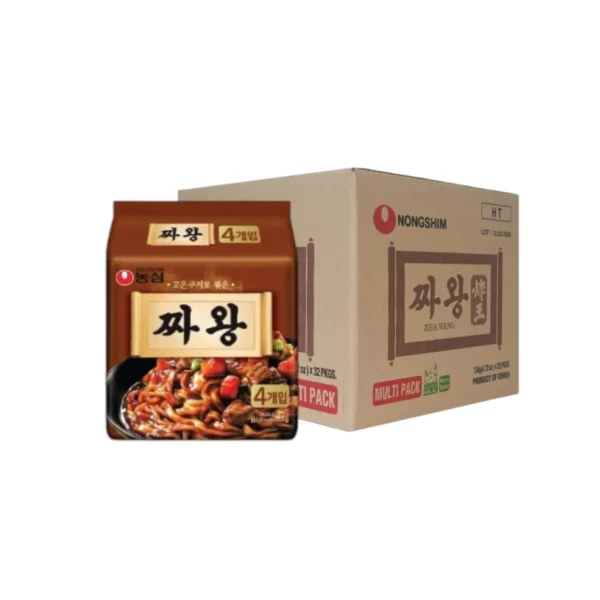 [ขายยกลัง] Nongshim ZHA WANG จา วัง (บะหมี่กึ่งสําเร็จรูปรสซอสถั่วดํา) 1 ลังมี 32 ซอง