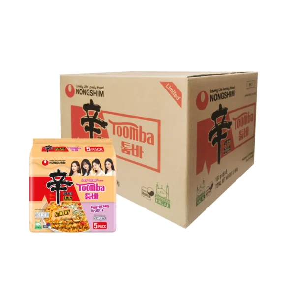 [ขายยกลัง] [แพ็คเกจ aespa] TOOMBA Nongshim Shin ramyun stir fry Toomba (นงชิม ชินรามยอน ทูมบ้า) [สุ่มลาย] 1 ลัง มี 8 แพ็ค