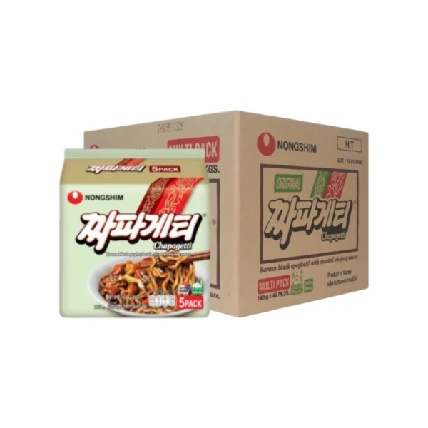 [ขายยกลัง] ชาปาเกตตี้ - Chapagetti บะหมี่กึ่งสําเร็จรูปชาปาเก็ตตี้รสซอสถั่วดําแสนอร่อย 1 ลังมี 40 ซอง