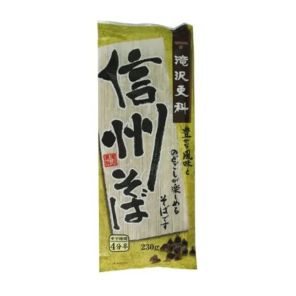 นิสชิน เส้นโซบะ 230 กรัม Nisshin Takazawa Sarashima Shinshu Soba 230g.