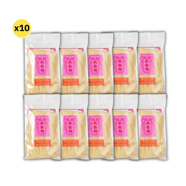 หมี่ซั่วเมืองจีน 400 กรัม 10 ห่อ ตรากระต่าย หมี่ซั่วเจ ไม่ใส่วัตถุกันเสีย เก็บได้นาน 18 เดือน