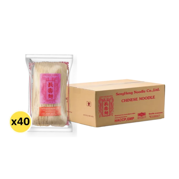 หมี่ซั่วเมืองจีน 400 กรัม x 40 ห่อ ตรากระต่าย หมี่ซั่วเจ ไม่ใส่วัตถุกันเสีย เก็บได้นาน 18 เดือน