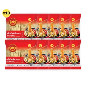 pasta-noodles-0243 หมี่สไตล์ฮ่องกง 200 กรัม 10 ห่อ ตรากระต่าย - Hong Kong Style Noodles หมี่ซั่วเจ ไม่ใส่วัตถุกันเสีย เก็บได้นาน 2 ปี