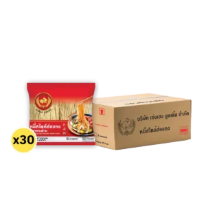 pasta-noodles-0244 หมี่สไตล์ฮ่องกง 200 กรัม 30 ห่อ ตรากระต่าย - Hong Kong Style Noodles หมี่ซั่วเจ ไม่ใส่วัตถุกันเสีย เก็บได้นาน 2 ปี