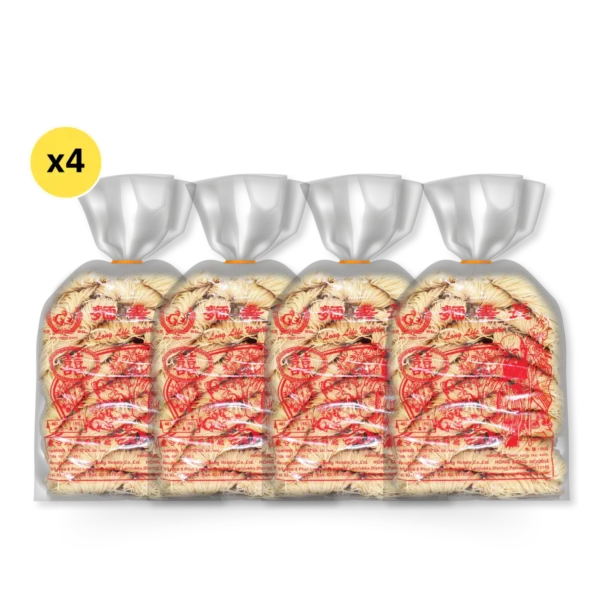 pasta-noodles-0252 หมี่ฮ่องกง 1 กิโลกรัม 4 ห่อ ตรากระต่าย - Hong Kong Style Noodles เจ ไม่ใส่วัตถุกันเสีย เก็บได้นาน 2 ปี