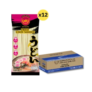 อุด้งเส้นแบนแห้ง 400กรัม 12 ห่อ ตรากระต่าย - Udon Noodles เส้นเหนียวนุ่ม สไตล์ญี่ปุ่น ไม่ใส่วัตถุกันเสีย