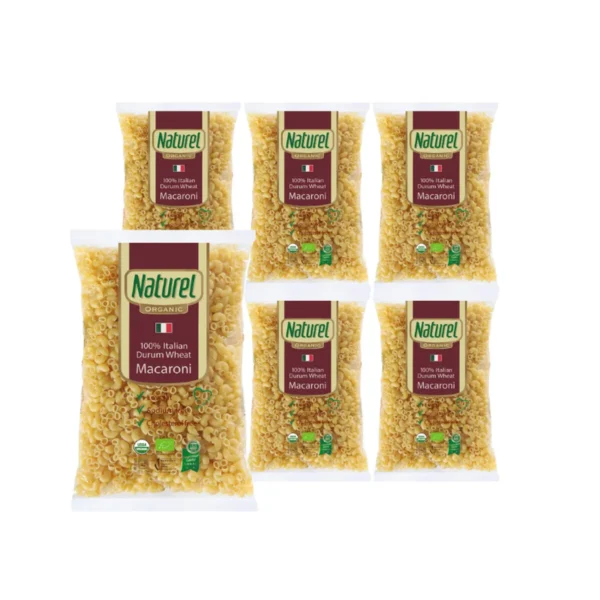pasta-noodles-0265 เนเชอเรล มักกะโรนี พาสต้า 500กรัม x 6 ถุง