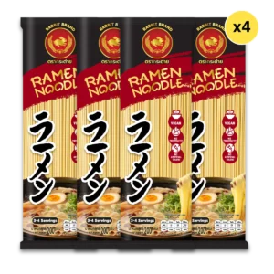 เส้นราเมน 200 กรัม 4 ห่อ ตรากระต่าย - Ramen Noodles เส้นเหนียวนุ่ม สไตล์ญี่ปุ่น ไม่ใส่วัตถุกันเสีย เจ