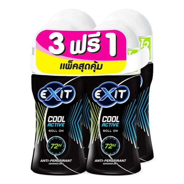 เอ็กซิท โรลออน คูลแอคทีฟ 25 มล. X 3+1