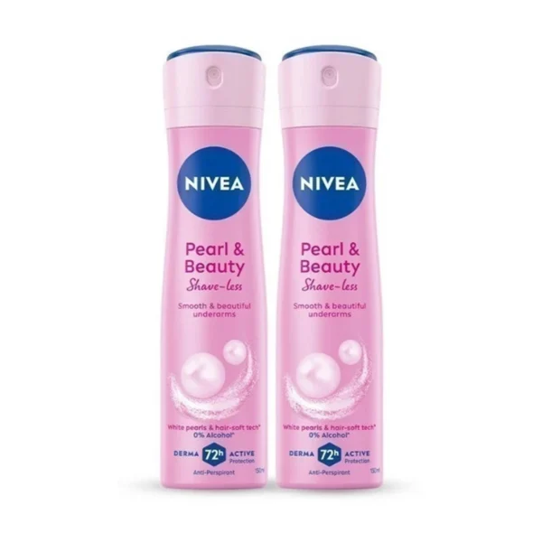 นีเวีย เพิร์ล แอนด์ บิวตี้ เชฟ เลส สเปรย์ 150 มล. 2 ชิ้น