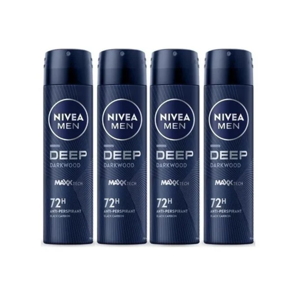 นีเวีย เมน สเปรย์ ดีพ ดาร์กวูด 150 มล. 4 ชิ้น