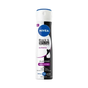 perfume-cologne-0187 นีเวีย แบล็ค แอนด์ ไวท์ อินวิซิเบิ้ล ออเทนติก สเปรย์ 150 มล. NIVEA
