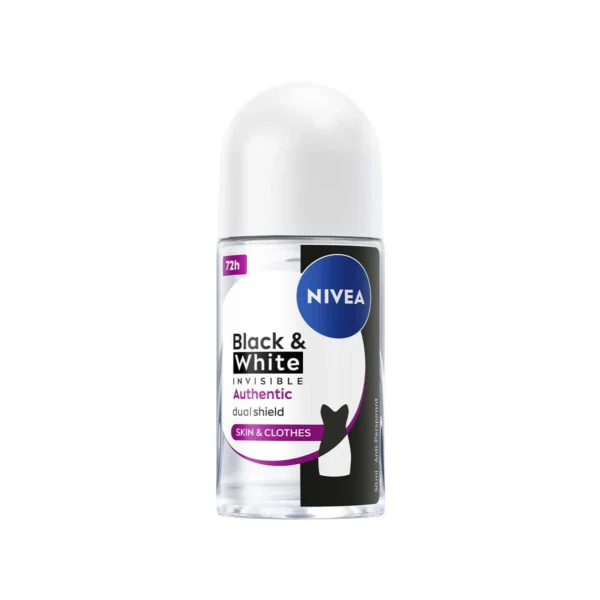 นีเวีย แบล็ค แอนด์ ไวท์ อินวิซิเบิ้ล ออเทนติก โรลออน 50 มล. NIVEA