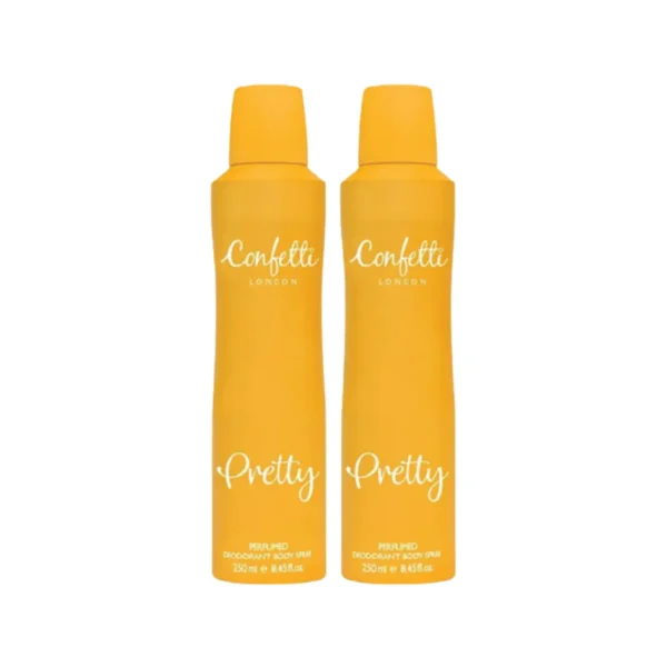 [ซื้อ1แถม1] Confetti London BodySpray-Pretty 250ml/คอนเฟตติ ลอนดอน บอดี้สเปรย์ -พริตตี้ 250มล.