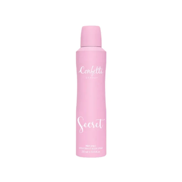 Confetti London Body Spray - Secret 250ml / คอนเฟตติ ลอนดอน บอดี้ สเปรย์ - ซีเคร็ท 250มล.