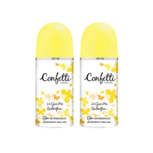 [ซื้อ1แถม1] Confetti Roll On - U Give Me Butterflies 50ml / คอนเฟตติ โรลออน - ยู กิฟ มี บัตเตอร์ฟลายส์ 50มล.