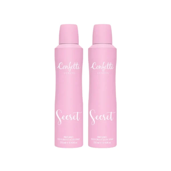 [ซื้อ1แถม1] Confetti London BodySpray -Secret 250ml/คอนเฟตติ ลอนดอน บอดี้สเปรย์-ซีเคร็ท250มล.